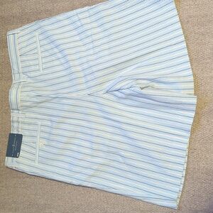 Mens Fairway & Greene Golf Shorts Vertical Stripe Seersucker NWT Size 38